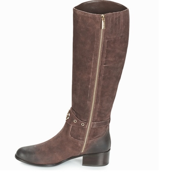 Michael Kors Distressed Suede Leather Tall Boot - Picture 4 of 6